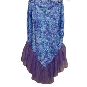 Mermaid skirt girls 7 8 yrs old Blue Purple SO kohls pull on